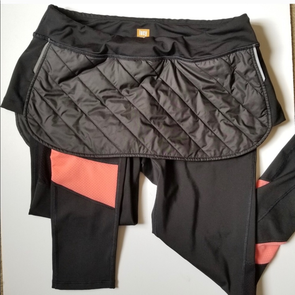 Lucy cold weather running skirt with tights